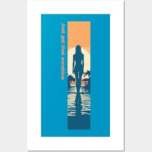 get that sunshine, swimming pool lifestyle v7 Posters and Art